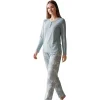 Over Sleep 3403 Kadın Kışlık Süprem Pijama Takımı