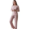 Over Sleep 3405 Kadın Kışlık Süprem Pijama Takımı