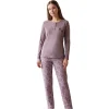 Over Sleep 3409 Kadın Kışlık Süprem Pijama Takımı