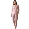 Over Sleep 3412 Kadın Kışlık Süprem Pijama Takımı