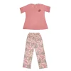 Over Sleep118K Kadın Yazlık Pamuk Kısa Kol Pijama Takım