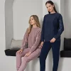 Poleren 8123 Kadın Kışlık Pijama Takım