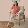 Rozalinda 2722 Kadın Yazlık  Büyük Beden Pijama Takım