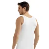Şahinler E002 6lı Paket Erkek %100 Pamuk Beyaz Atlet XXXL