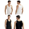 Şahinler E002-E005 6lı Paket Erkek Atlet %100 Pamuk 3Beyaz-3Siyah XL