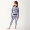 Snoopy L1613C Kız Çocuk Kışlık Pijama Takım