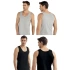 Şahinler E005 6lı Paket Erkek 3Gri-3Siyah Atlet XXL