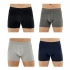 Şahinler E031 Erkek Likralı Boxer Külot 1Gri-1K.Gri-1Lacivert-1Siyah S- 4lü Paket