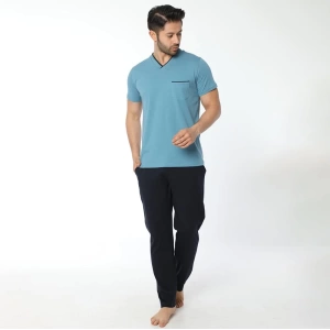 Öztaş 12027 Erkek Yazlık V Yaka Pijama Takım