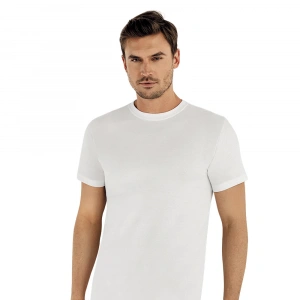 Şahinler E003 6lı Paket Erkek %100 Pamuk Beyaz O-Yaka Fanila XXXL