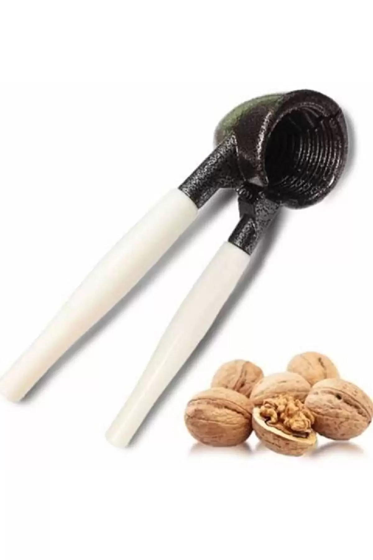 Ceviz Fındık Kıracağı Ergonomik Beyaz Saplı Ceviz Kıracak Dayanıklı Ceviz Kırma Aleti
