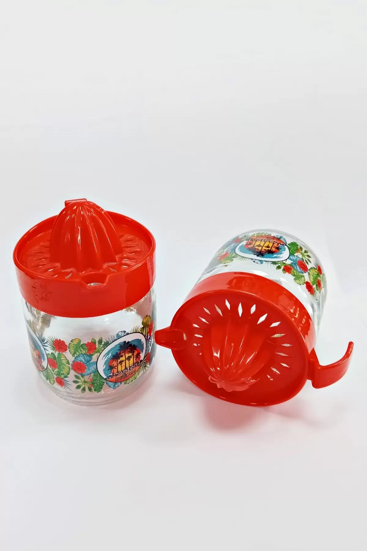 2li Cam Hazneli Limon Narenciye Sıkacağı Pratik Limon Portakal Sıkma Mutfak Cam Kavanoz