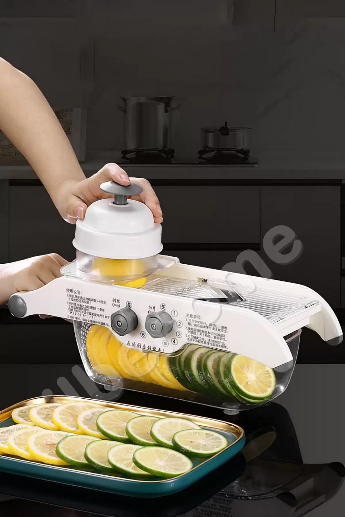 Hazneli Ayarlı Limon Rende Fonksiyonlu Sebze Parmak Patates Kesici Rende Julyen Cips Dilimleme