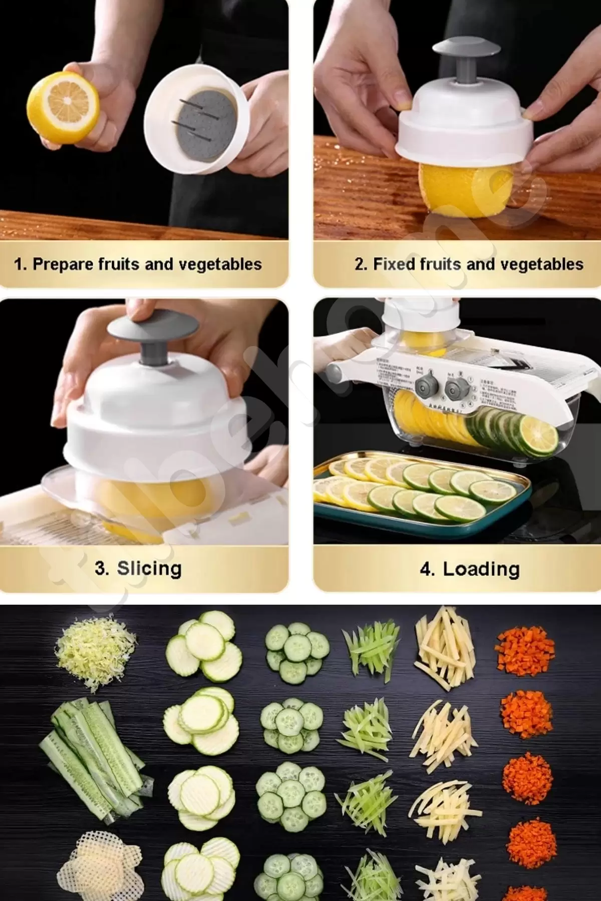 6+5 Hazneli Ayarlı Limon Rende Fonksiyonlu Sebze Parmak Patates Kesici Rende Julyen Cips Dilimleme