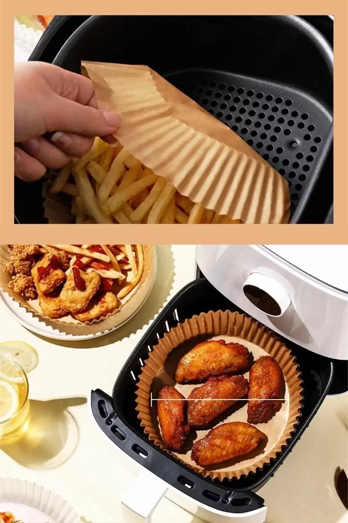 Airfryer Pişirme Kağıdı Hava Fritözü Yağ Geçirmez Kalıp Xiaomi Philips Tefal Kumtel Tüm Model