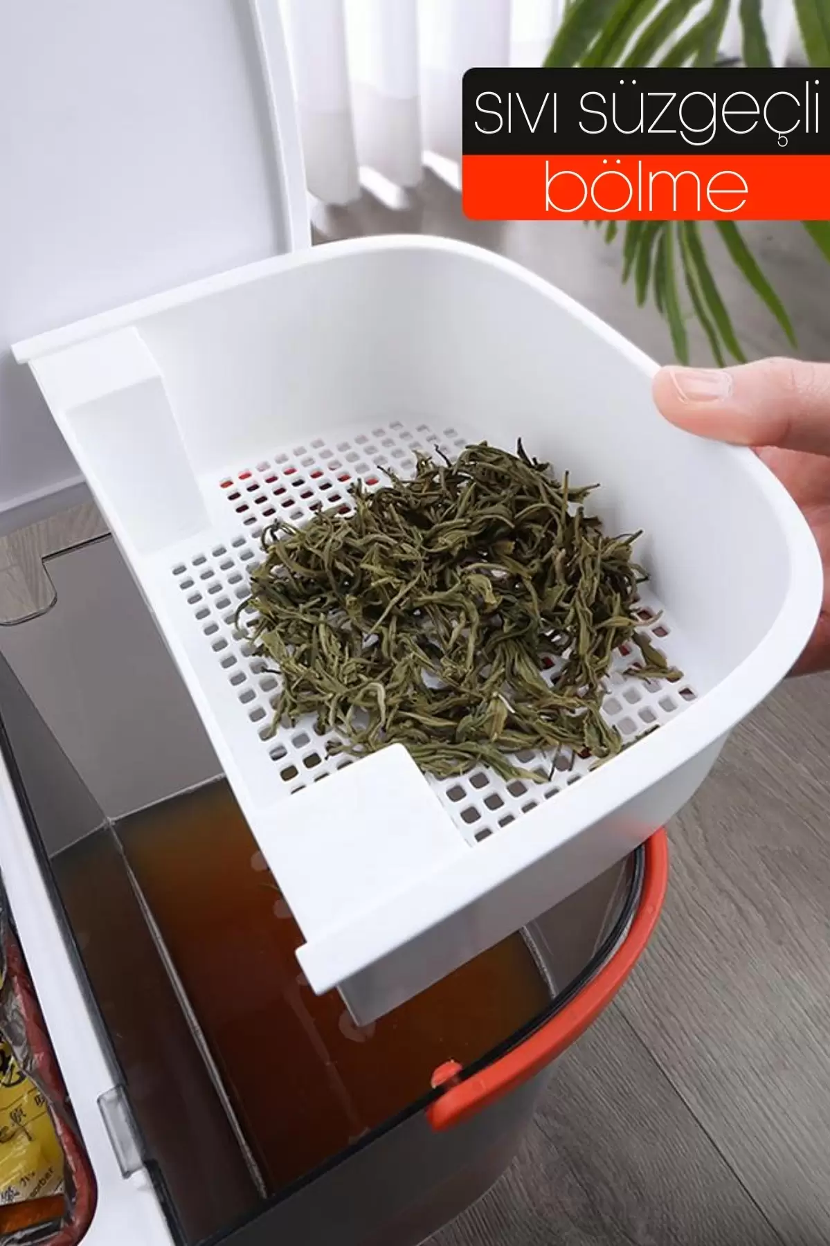 Sensörlü Çöp Kovası Şarjlı Sıvı Katı 2 Bölmeli Otomatik Aç Kapat Mutfak Banyo Ofis Ev Çöp Kutusu