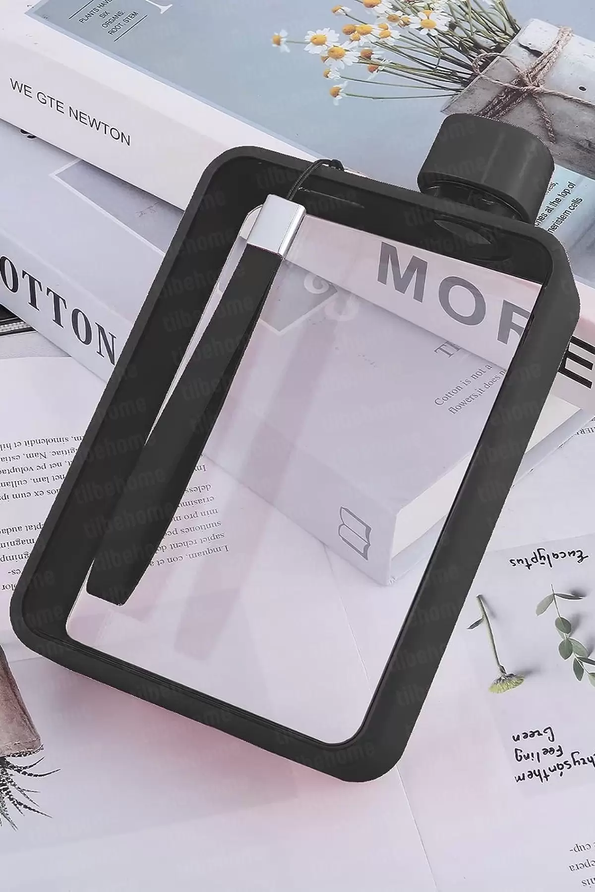 Düz Tablet Su Şişesi Figürlü Matara Sticker A5 Fitness Su Şişesi Taşınabilir Askı Meşrubat Kutusu
