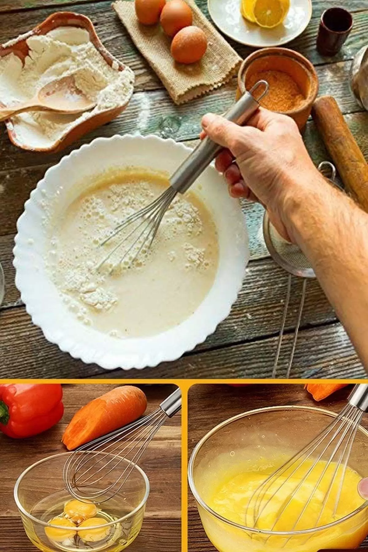 Dondurma Kaşığı Çelik Yumurta Çırpıcı Servis Kaşığı Dolma Biber Oyucu Kevgir Kepçe Patates Soyucu