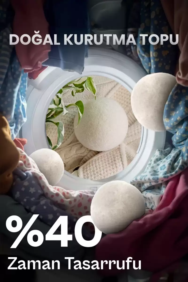 3 Adet Çamaşır Yün Kurutma Topu XXL Büyük Boy Doğal Yumuşatıcı Çamaşır Kurutma Makinesi Topları