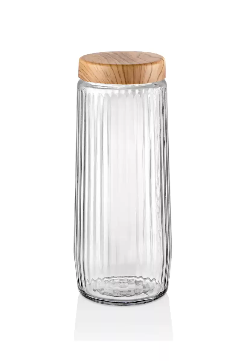 6lı Jumbo Boy Kapaklı Cam Erzak Kavanozu Saklama Kabı 1500 ml Mutfak Organizer Gıda Saklama Kutusu