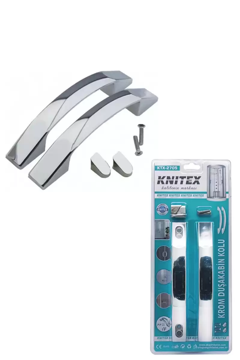 Knitex KTX-2705 2li Hilal Krom Duşakabin Kolu