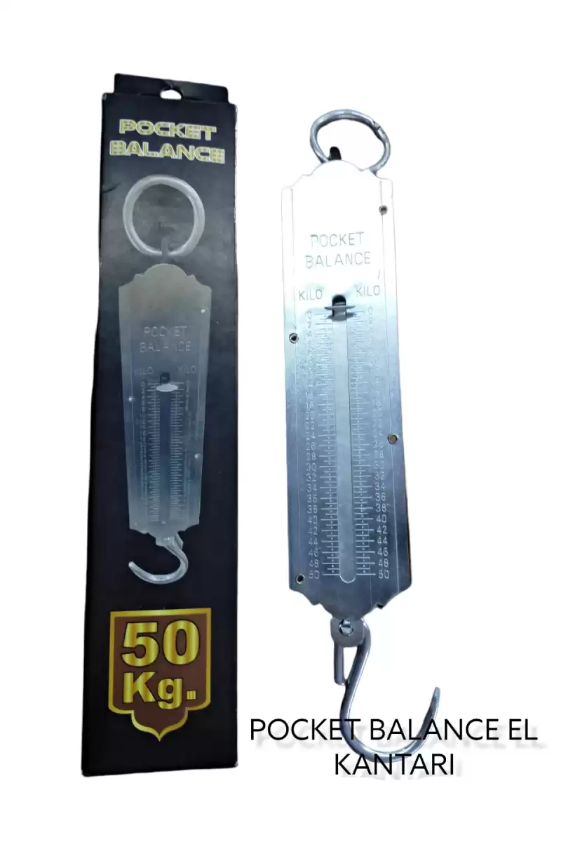 Pocket Balance Mekanik Metal El Kantarı Tartısı 50 kg