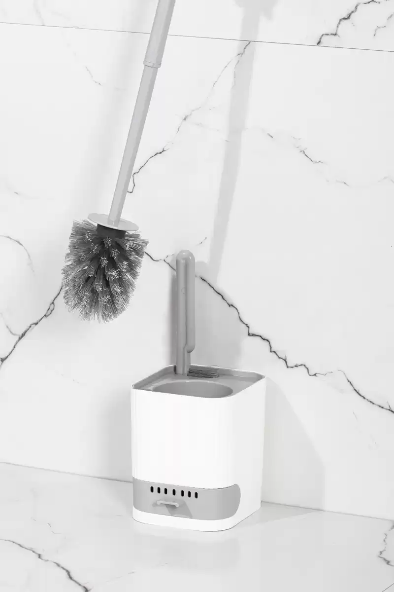Hazneli Klozet Fırçası Banyo Tuvalet Wc Temizleme Fırçası 2li Temizlik Fırçası Hazneli Su Akıtmaz