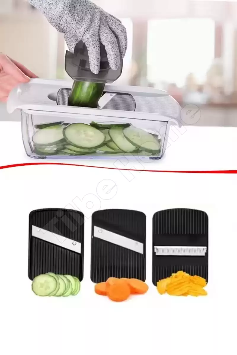 Vegetable Mandolin Pro Sebze Soğan Limon Yumurta Dilimleyici Jülyen Spiral Kesici Cips Kesim Rende