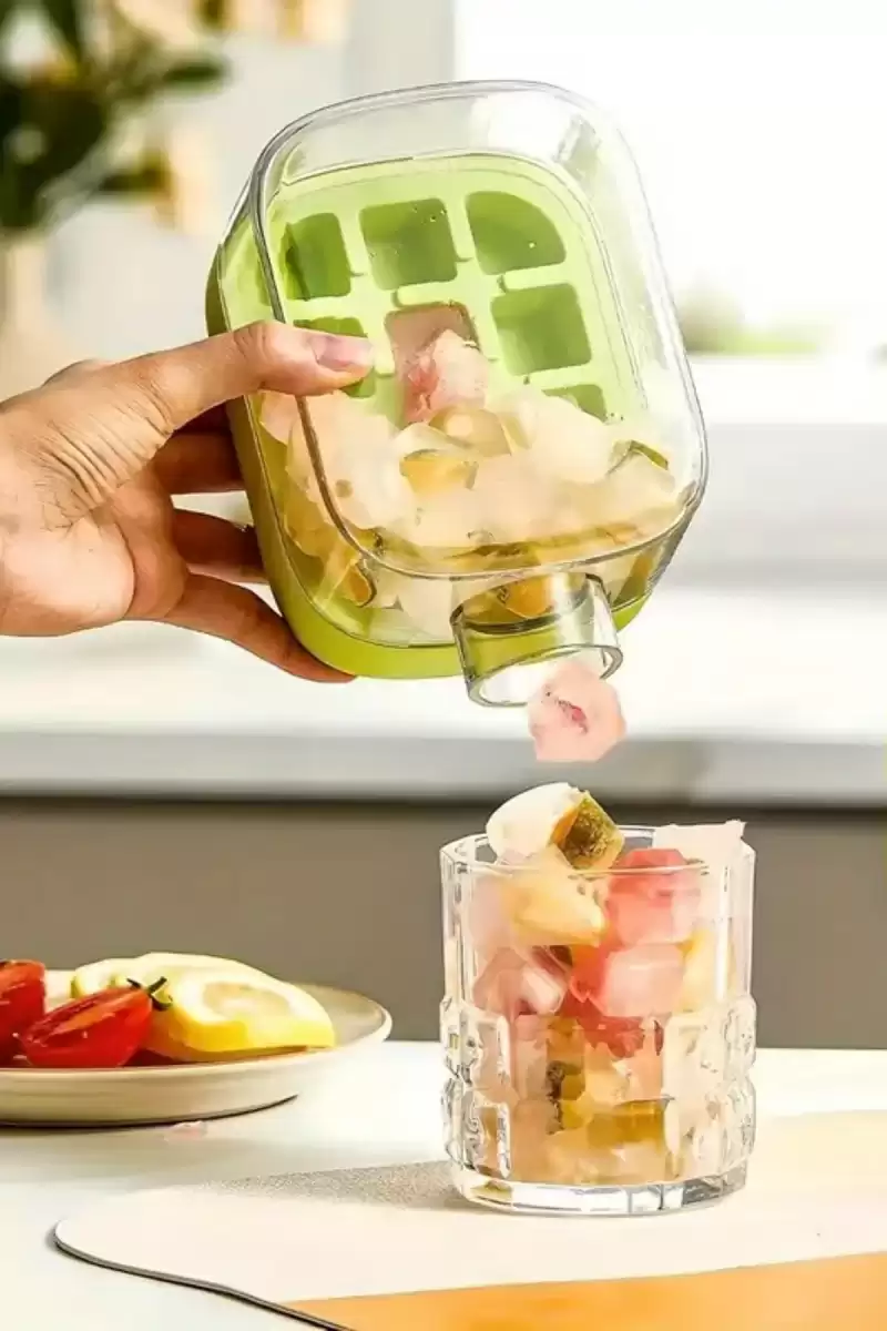Yeni Nesil Pipetli Buz Kalıbı Matara Retro Buz Kalıbı Su Şişesi Kapaklı Taşınabilir Buz Küpü 500ml