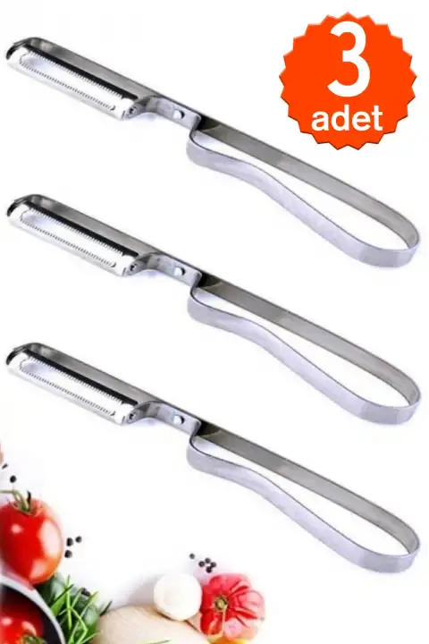 Metal Yan Soyacak Patates Sebze Paslanmaz Çelik Sebze Patates Soyacak Aparatı Lüks Soyacağı