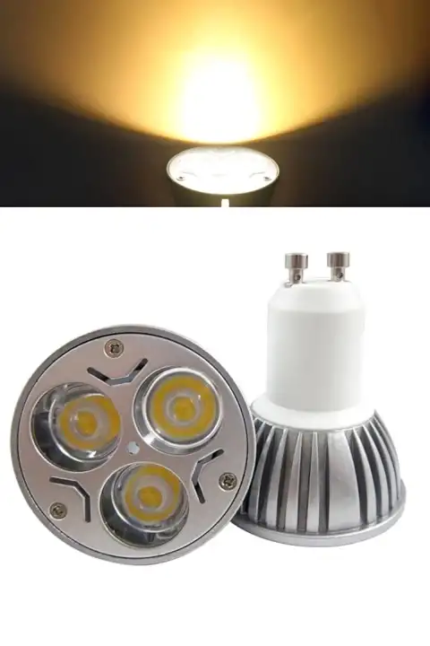3W GU10 Led Spot Ampül Sıcak Beyaz 250 Lümen 220V