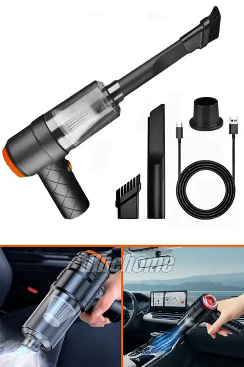 Portatif Şarjlı Araç içi Süpürgesi Vakumlu Kablosuz Pratik Toz Kül Temizliği Filtreli Mini Süpürge