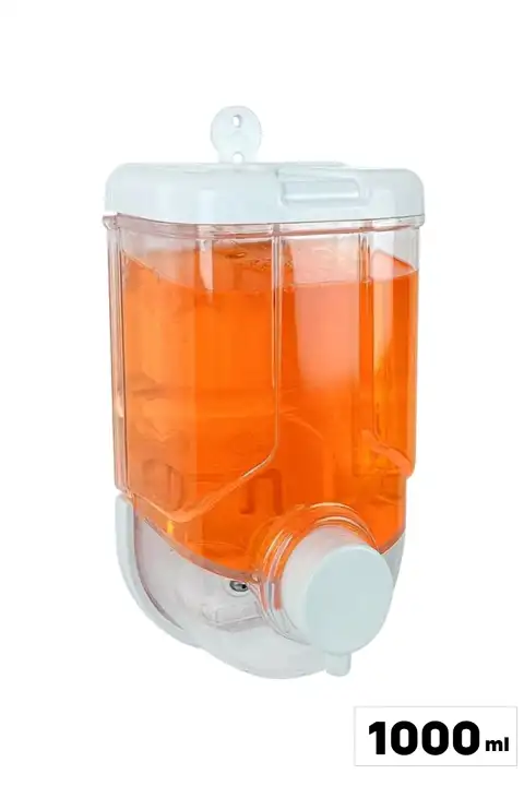 Duvara Monte Edilbilir Sıvı Sabunluk Dispanseri Mutfak Banyo Sıvı Sabunluk 1000 ml.