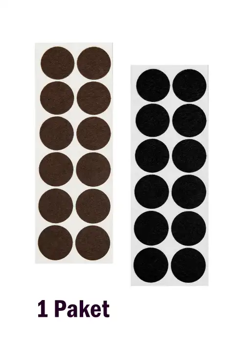 Flamme Mobilya Zemin Koruyucu Keçe - 3x3 cm - Asorti