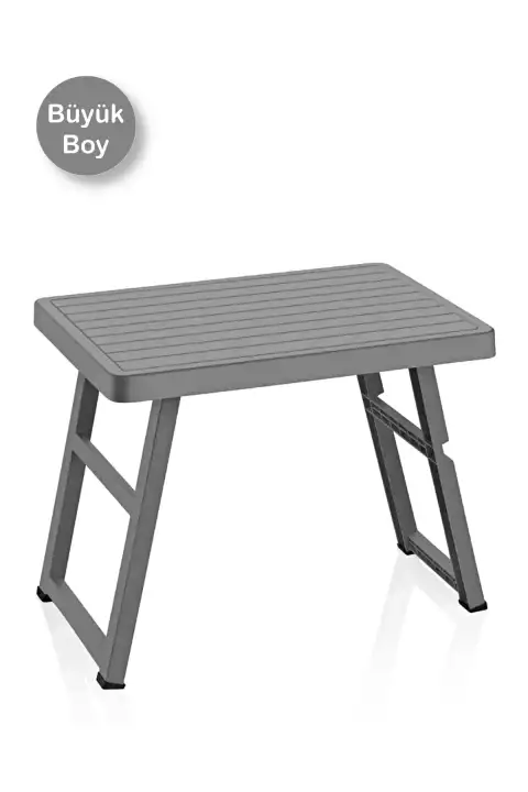 Portatif Büyük Boy Katlanabilir Plastik Kamp Piknik Sehpası Katlanır Bahçe Balkon Kamp Masası