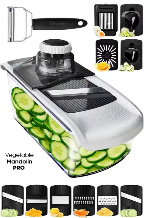 Vegetable Mandolin Pro Sebze Soğan Limon Yumurta Dilimleyici Jülyen Spiral Kesici Cips Kesim Rende