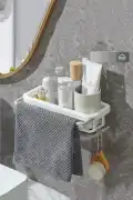 Yapışkanlı Dolap İçi Düzenleyici Mutfak Banyo Lavabo Askılı Organizer Bulaşıklık Sabunluk Seti