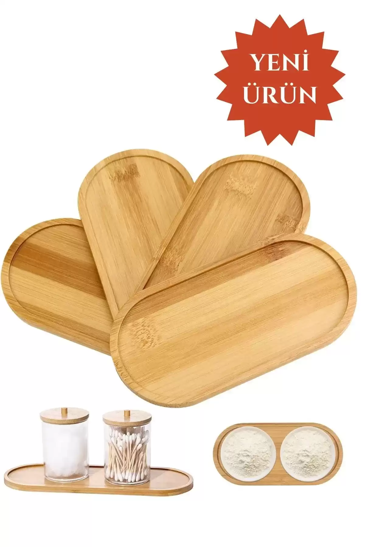 Bambu Yağdanlık Altlığı - Sabunluk Standı - Çok Amaçlı Sunumluk