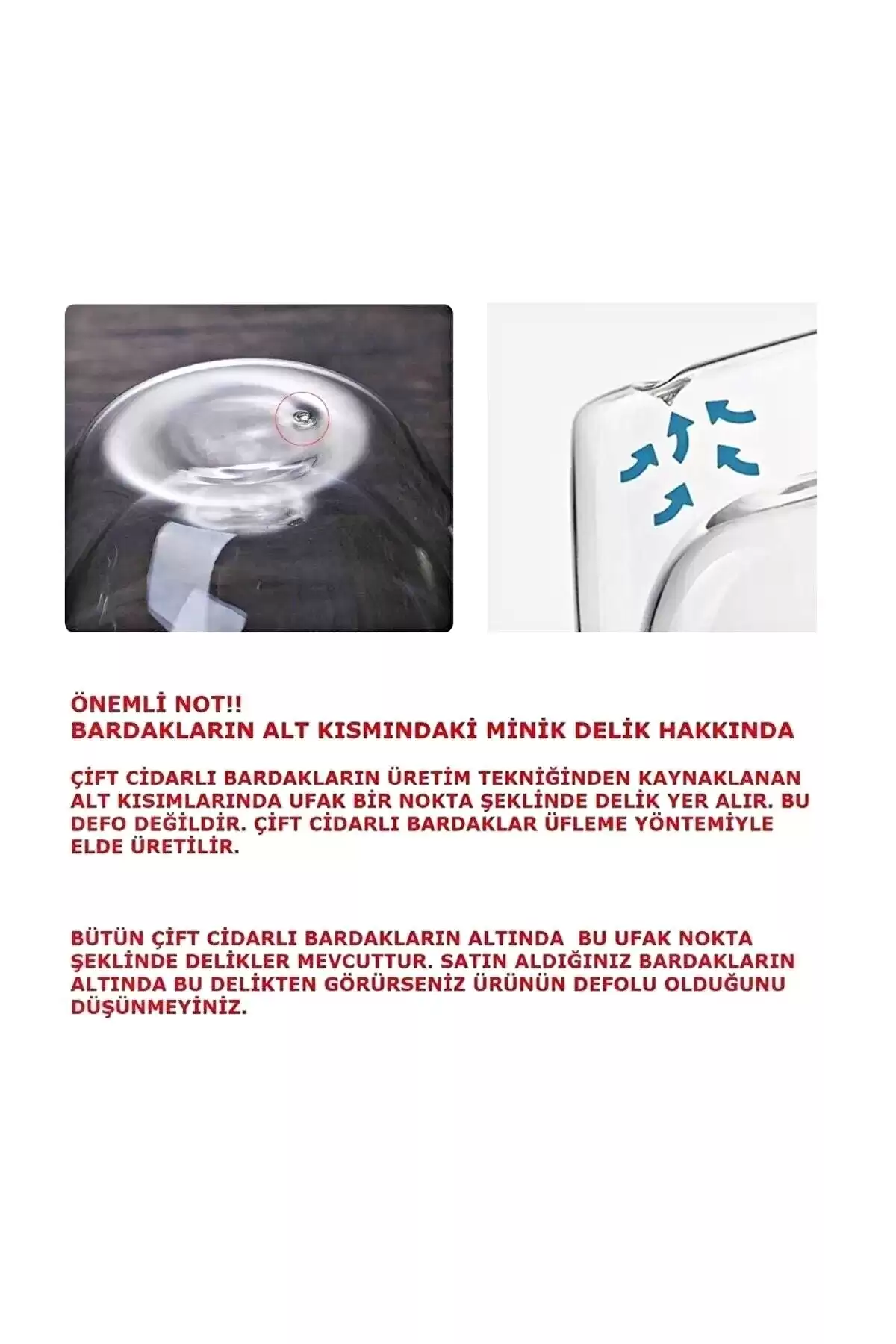 2li Çift Cidarlı Bardak Kupa 350 ml Ev Ofis Espresso Kahve Çay Fincanı Kulplu Cam Bardak