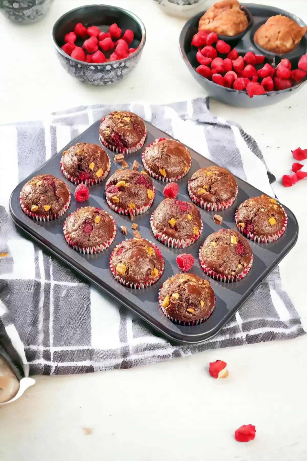 Cupcake Muffin Kalıbı 12li Kek Yanmaz Kurabiye Kalıbı Fırın Çörek Kapsül Tepsisi Paslanmaz Siyah