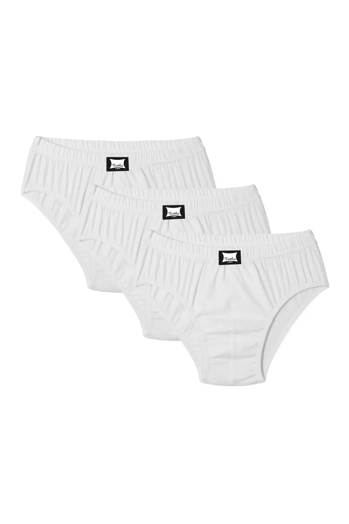 Erkek Beyaz Penye Kom Slip Külot 0109 No: 6