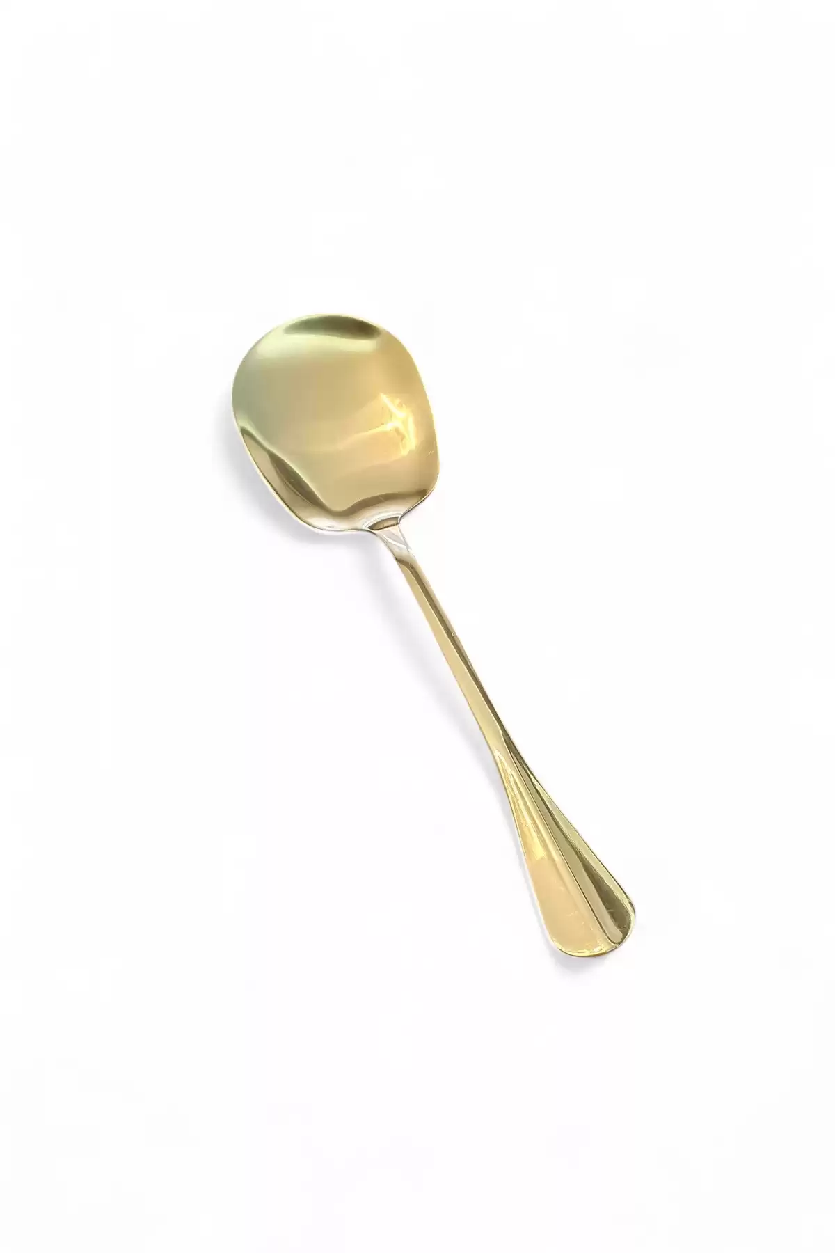 Gold Servis Kaşığı Paslanmaz Çelik Lüx Salata Börek Pasta Fırın Tavuk Patates Servis Kaşığı