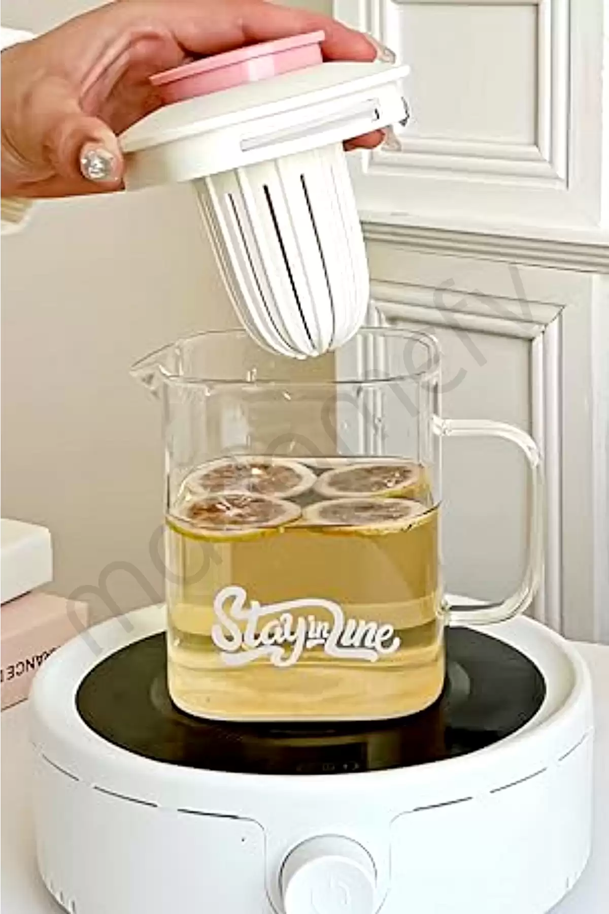 2li Isıya Dayanıklı Borosilikat Cam Demlik Çelik Filtreli Bitki Çayı Demliği & Kulplu Sürahi 850ml