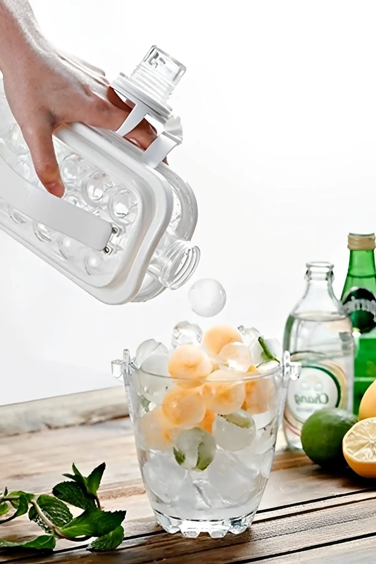 Katlanır Buz Küpü Kalıbı Matara İçecek Şişesi Taşınabilir Suluk Kalıbı Maker Su Şişesi Buzluk