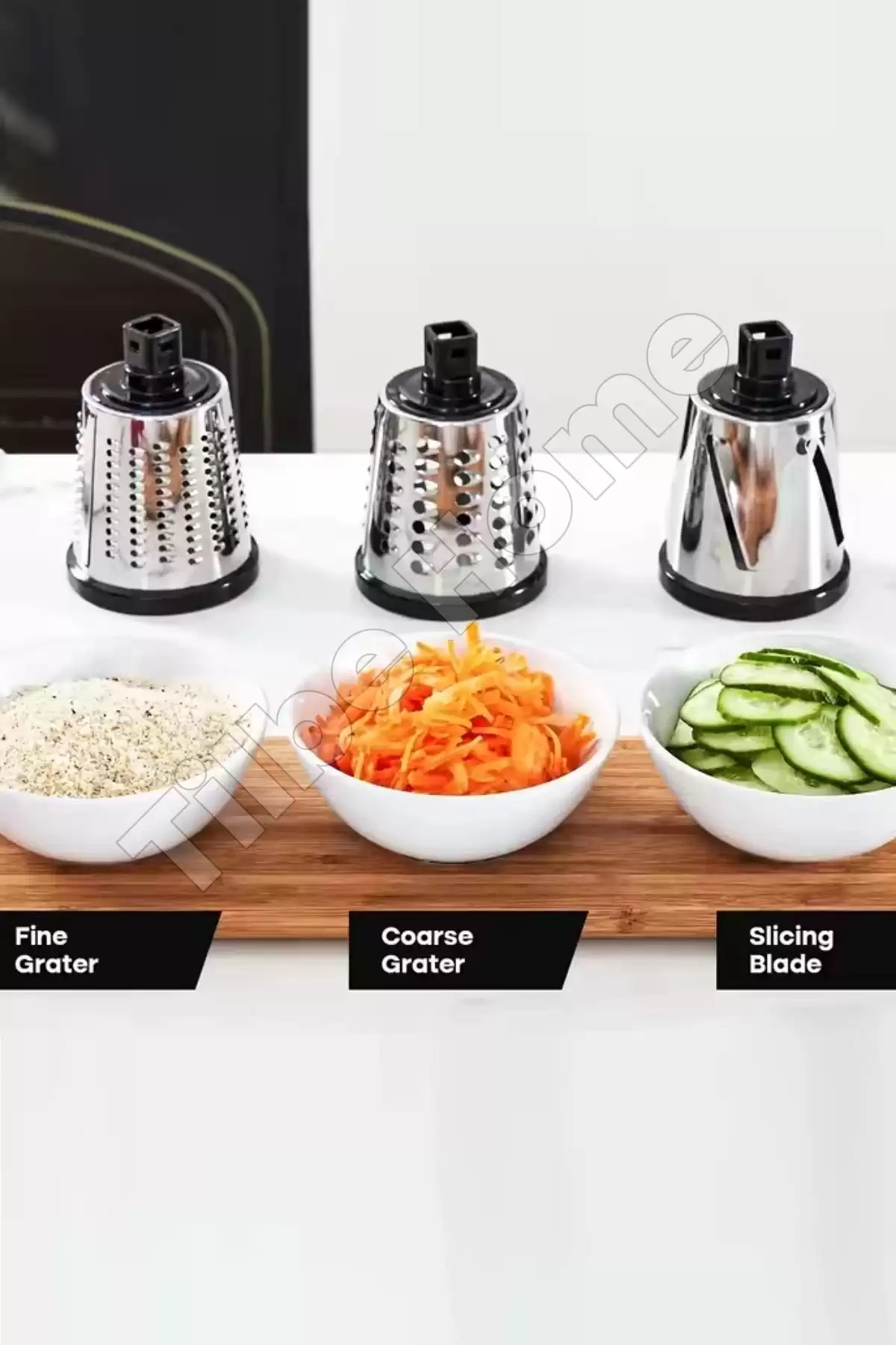 Vegetable Grinder Pro Dilimleyici Öğütücü 3 Çelik Bıçaklı Kollu Rende Sebze Doğrayıcı Mutfak Robotu
