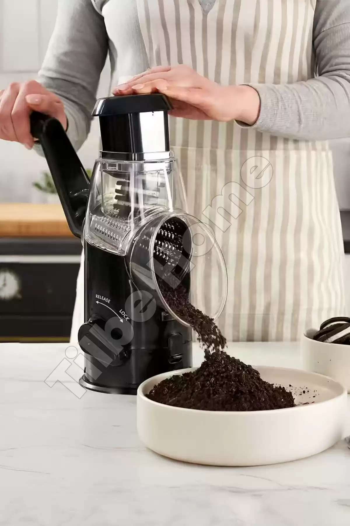 Vegetable Grinder Pro Dilimleyici Öğütücü 3 Çelik Bıçaklı Kollu Rende Sebze Doğrayıcı Mutfak Robotu