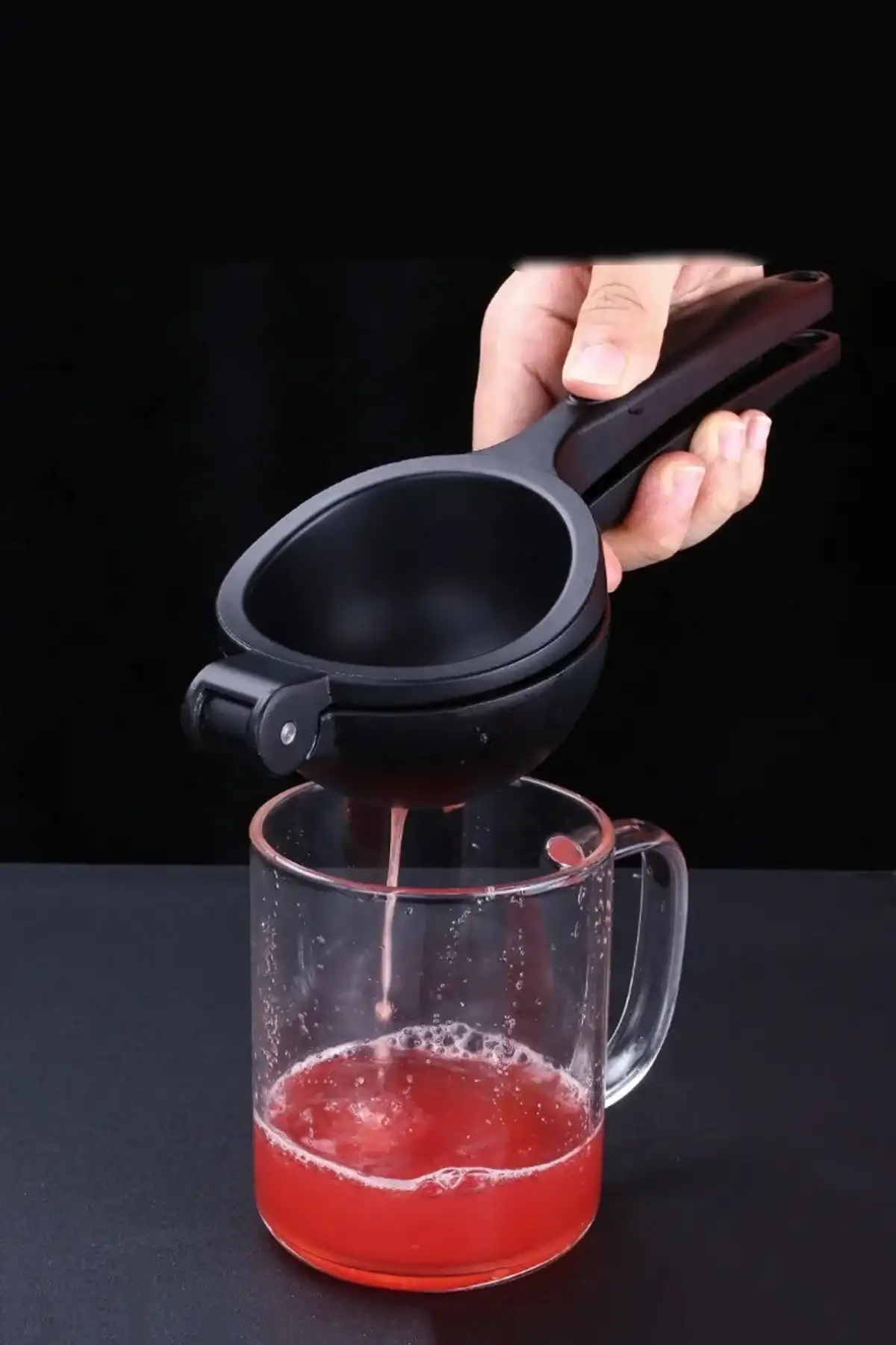 Lüks Döküm Limon Portakal Narenciye Sıkacağı Paslanmaz Siyah Dayanıklı Çok Pratik Mutfak Aleti