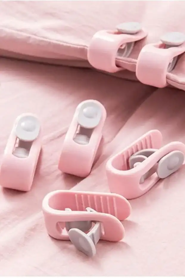 Yorgan Nevresim Sabitleme Çarşaf Perde Tül Sabitleyici Tutucu Organizer Klips Tutucu Aparat