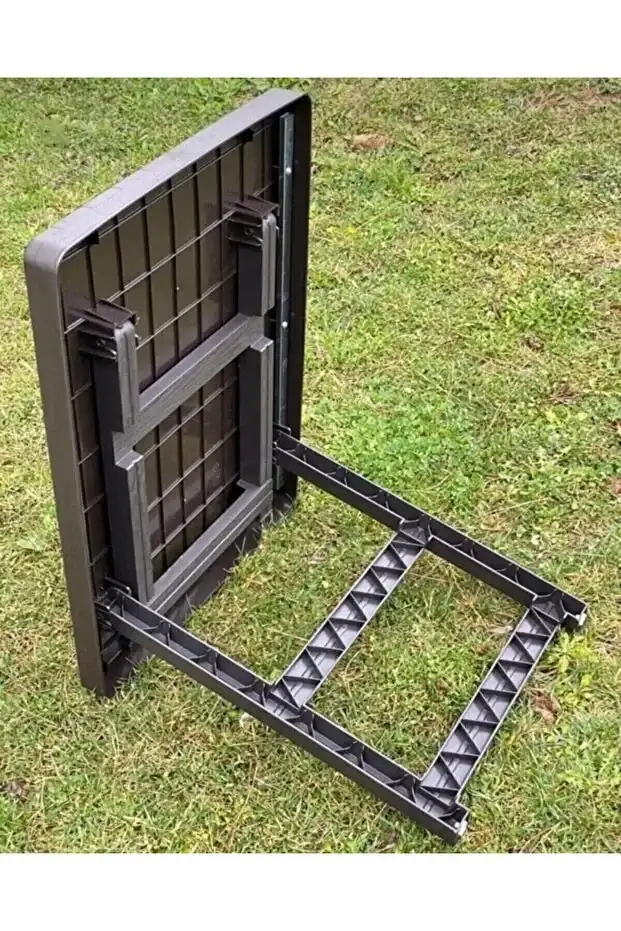 Portatif Büyük Boy Katlanabilir Plastik Kamp Piknik Sehpası Katlanır Bahçe Balkon Kamp Masası