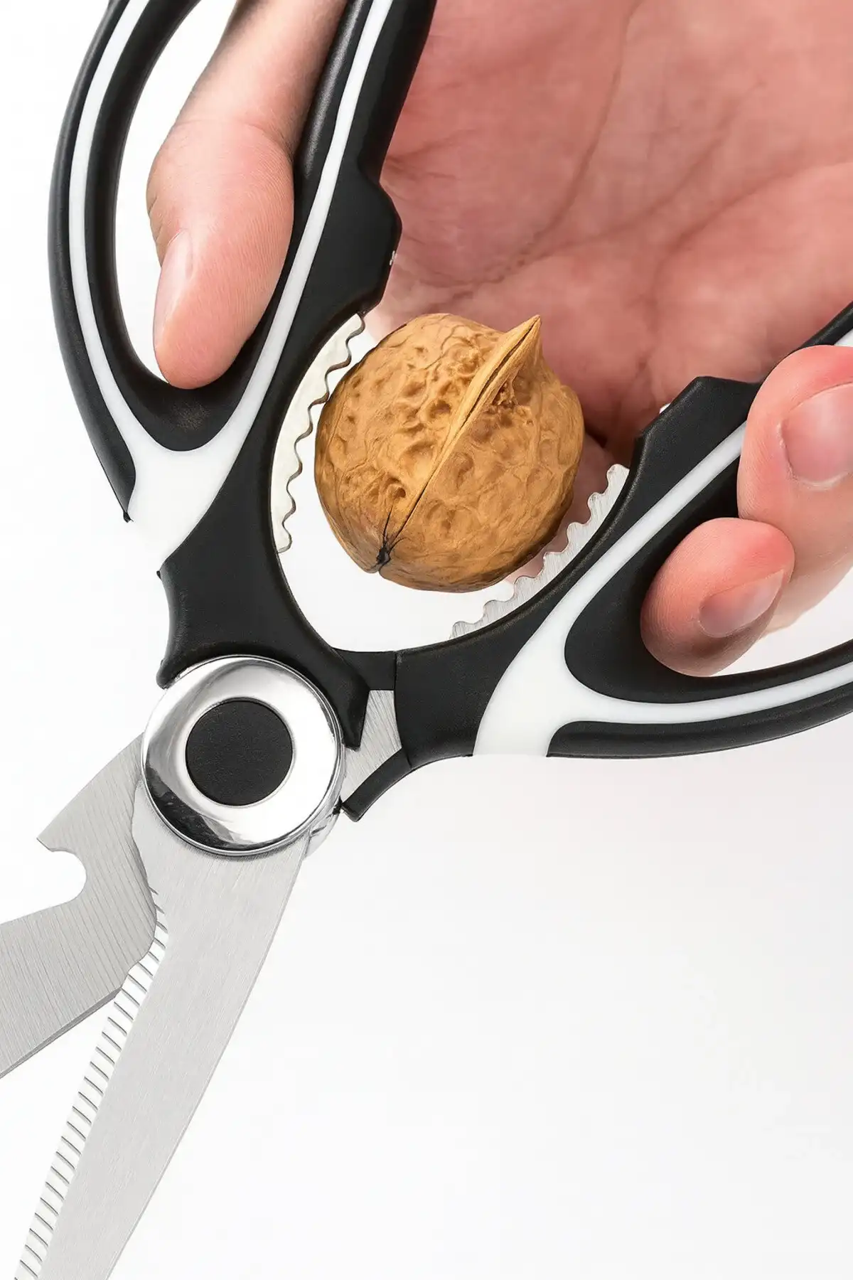 Paslanmaz Çelik Mutfak Makası Çok Fonksiyonlu Ultra Keskin Et Sebze Kesme Kapak Açıcı Ceviz Kırıcı